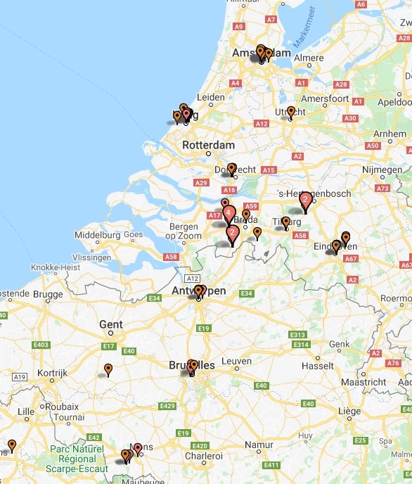 Van Gogh rejse Holland. Kort