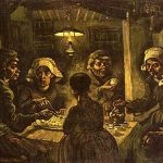 Kartoffelspiserne malet af Vincent van Gogh i Neunen, Holland