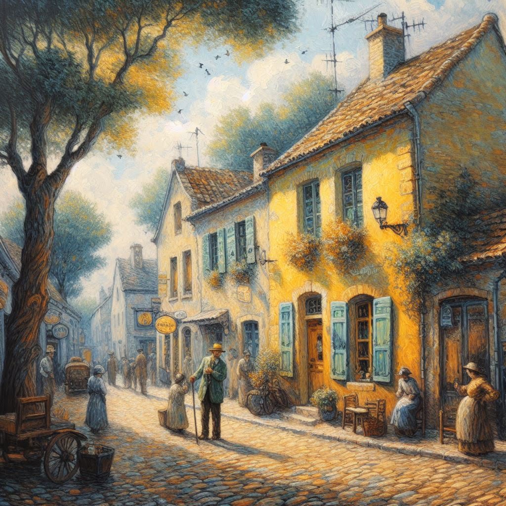 det gule hus i Arles . AI